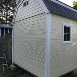 Storage shed after