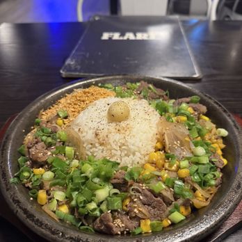 Flare - Sizzling beef with rice - Bubble Tea Near Me - Lompoc, California Flare - Sizzling beef with rice - Bubble Tea Near Me - Lompoc, California