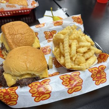 Chris N’ Eddy’s - Two double classic sliders - Burgers Near Me - Los Angeles, California