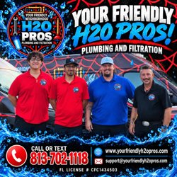 Your Friendly H20 Pros Plumbing and Filtration - Meet Your Friendly H2O Pros! Valentino, Luis, Trace and Riccardo! We are here to help you!