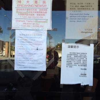Chengdu Taste - I have no idea what the "Breaking News" is.  I can't read Chinese...ugh. - Szechuan Near Me - Alhambra, California