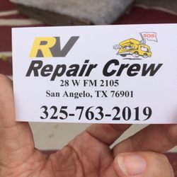 RV repair crew - Business card