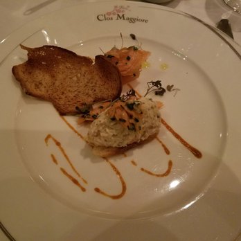 Clos Maggiore - Handpicked Dorset Crab Mayonaise and Smoked Salmon  Roulade - French Near Me - London, XGL