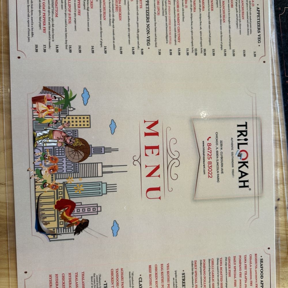 Trilokah - Menu - Indian Near Me - Chicago, Illinois Trilokah - Menu - Indian Near Me - Chicago, Illinois