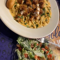 Carbone's Pizzeria - Desert Pasta, Caesar salad