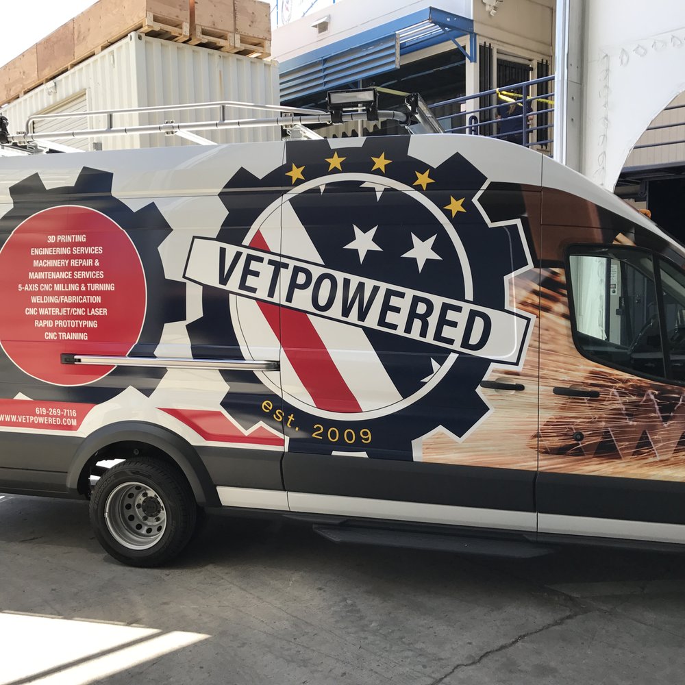 C2 Design Lab - Second Vehicle that Direct Effects did.  A 2019 Ford Transit 3500. - Vehicle Wraps Near Me - San Diego, California