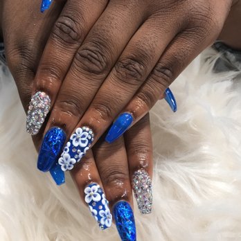 NailsByChoyce - Acrylic FullSet with Gel, 3D Designs, bling nails. - Nail Technicians Near Me