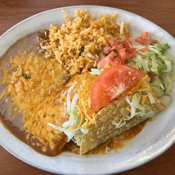 El Mex-Kal - Lunch special: chicken enchilada and beef taco - Mexican Near Me - Estes Park, Colorado El Mex-Kal - Lunch special: chicken enchilada and beef taco - Mexican Near Me - Estes Park, Colorado