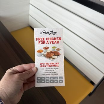 El Pollo Loco - Gotta love FREE food! - Mexican Near Me - Long Beach, California