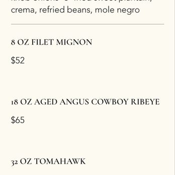 RED O - Price menu for a normal day - Mexican Near Me - Thousand Oaks, California