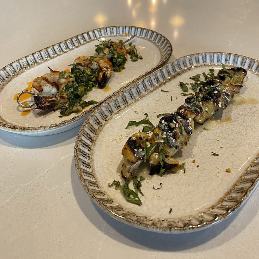Chapter 6 - Shrimp & chicken thigh skewers - Mediterranean Near Me - Charlotte, North Carolina Chapter 6 - Shrimp & chicken thigh skewers - Mediterranean Near Me - Charlotte, North Carolina