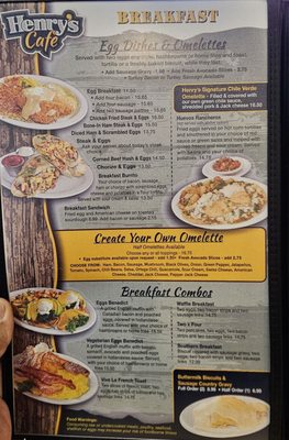 Menu photo 7 Henry's Cafe Tehachapi, CA