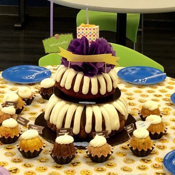 Nothing Bundt Cakes - Tiered red velvet & marble & 1 dz bundtinis w/ HB flags - Bakeries Near Me - Sunnyvale, California Nothing Bundt Cakes - Tiered red velvet & marble & 1 dz bundtinis w/ HB flags - Bakeries Near Me - Sunnyvale, California