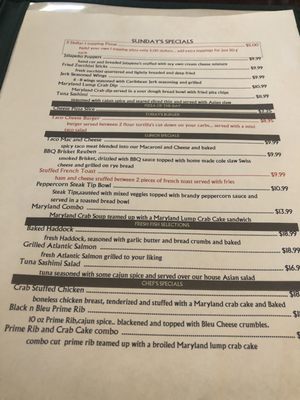 Menu photo 2 Bogie's at Depot Square Hampton, NH