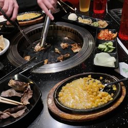 Manna BBQ - Peoria - Cheese corn and meats