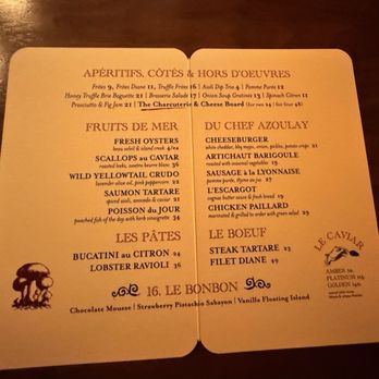 Bar Sardine - Menu - Seafood Near Me - Dallas, Texas