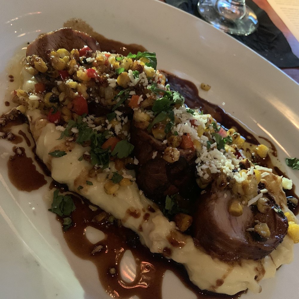Roaring Fork - Bacon Wrapped Pork Tenderloin - New American Near Me - Austin, Texas Roaring Fork - Bacon Wrapped Pork Tenderloin - New American Near Me - Austin, Texas