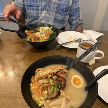 AJ Noodle Bar - Ramen bowls. Chasu in front veggie in the rear. - Noodles Near Me - Old Saybrook, Connecticut