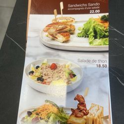 Martel - Lunch menu