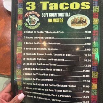 Tacos El Carnal - Menu - Tacos Near Me - Miami, Florida Tacos El Carnal - Menu - Tacos Near Me - Miami, Florida