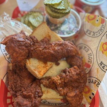 Dave's Hot Chicken - Dave's #1: 2 Tenders w/ Slaw - Chicken Shop Near Me - Holly Springs, North Carolina Dave's Hot Chicken - Dave's #1: 2 Tenders w/ Slaw - Chicken Shop Near Me - Holly Springs, North Carolina