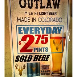Question Mark - Outlaw Draft 2.75$ @ Question Mark.  W Grand Ave, Chicago, IL. Old School Chicago's Dive Bar. Chip Beer Old Bartender Pool Jukeboxes.Cool!