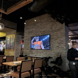 Inside with game on multiple TVs Inside with game on multiple TVs