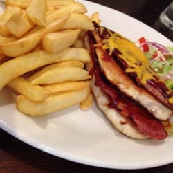 O'Loughlin's Restaurant - Two layers of bacon and two layers of chicken.
