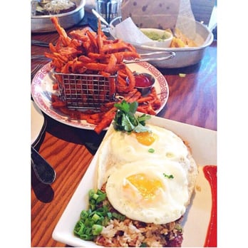 Tavern - (IG: @andy.elizabeth) Sweet potato fries + Singapore stir-fry - New American Near Me - Nashville, Tennessee