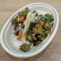 Carnitas and Steak Taco