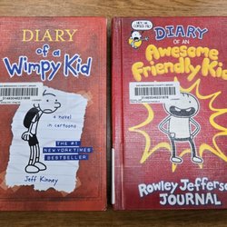 Grand Terrace Library - Diary of a Wimpy Kid & Diary of an Awesome Friendly Kid.