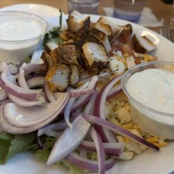 E.G. Nick's Grill & Tavern - Blackened Chicken Salad with blue cheese dressing