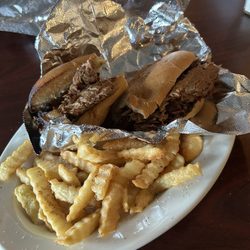Gerald’s Smokehouse and Grill - Brisket sub with fries