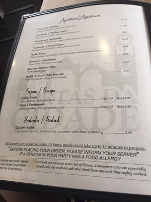 Menu photo 3 Portas Da Cidade Westport, MA Menu photo 3 Portas Da Cidade Westport, MA