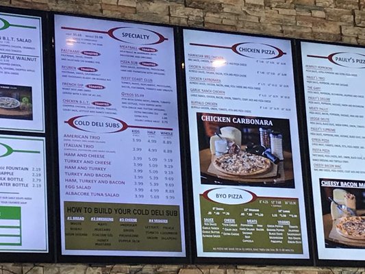Menu photo 2 Pauly's Pizzeria & Sub Rapid City, SD Menu photo 2 Pauly's Pizzeria & Sub Rapid City, SD