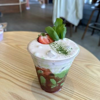 Established Today - Strawberry matcha - Coffee & Tea Near Me - Los Angeles, California