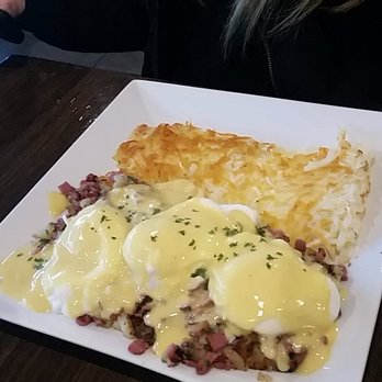 The Scratch Room - Corned Beef Benedict - Breakfast & Brunch Near Me - Anaheim, California The Scratch Room - Corned Beef Benedict - Breakfast & Brunch Near Me - Anaheim, California