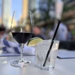 Drinks on the patio