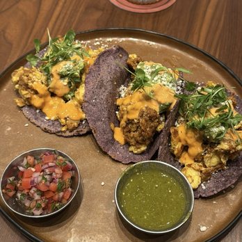 Saint & Second - Chorizo and egg tacos - Breakfast & Brunch Near Me - Manhattan Beach, California Saint & Second - Chorizo and egg tacos - Breakfast & Brunch Near Me - Manhattan Beach, California