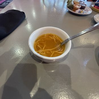 Mexico Lindo Restaurants - To start they bring you a cup of fideo it was so good. - Mexican Near Me - San Antonio, Texas