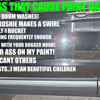 Precision Auto Detailing - Tunnel car washes absolutely destroy your cars clear coat! - Auto Detailing Near Me - Toledo, Ohio Precision Auto Detailing - Tunnel car washes absolutely destroy your cars clear coat! - Auto Detailing Near Me - Toledo, Ohio