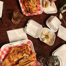 Our fish fry, eat in or take out!