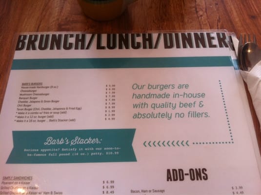 Menu photo 4 Barb's Country Kitchen Orangeville, ON