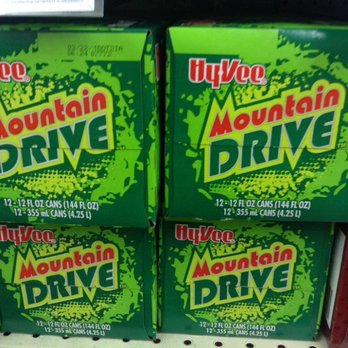 Hy-Vee - Hy-Vee's Mountain Dew brand called Mountain Drive; it tastes like Mountain Dew, though just a little bit different. - Grocery Near Me - Corydon, Iowa Hy-Vee - Hy-Vee's Mountain Dew brand called Mountain Drive; it tastes like Mountain Dew, though just a little bit different. - Grocery Near Me - Corydon, Iowa