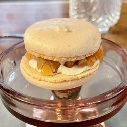 Elyse - Almond Macaron, Cured Trout, Parisian Caviar, Cauliflower Puree