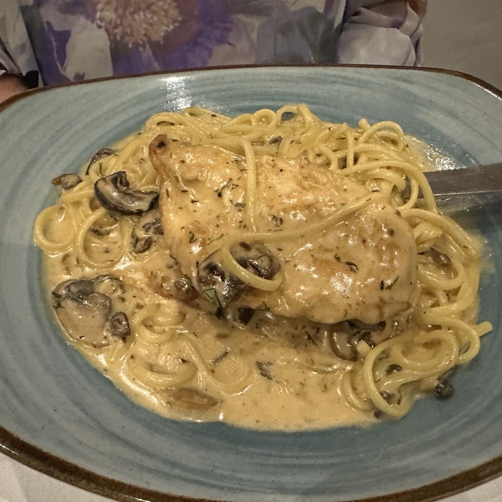 Chicken linguine Dijon
