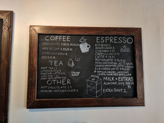 Menu photo 6 V6 Coffee Bar Marathon, TX