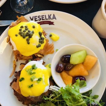 Veselka - Smoked salmon eggs benedict - Ukrainian Near Me - New York, New York Veselka - Smoked salmon eggs benedict - Ukrainian Near Me - New York, New York