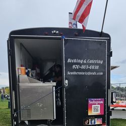 Southern Twist Foods - The truck fully blocking the ramp at an event. Customers with disabilities are then stuck as the doors lock and this is the only exit