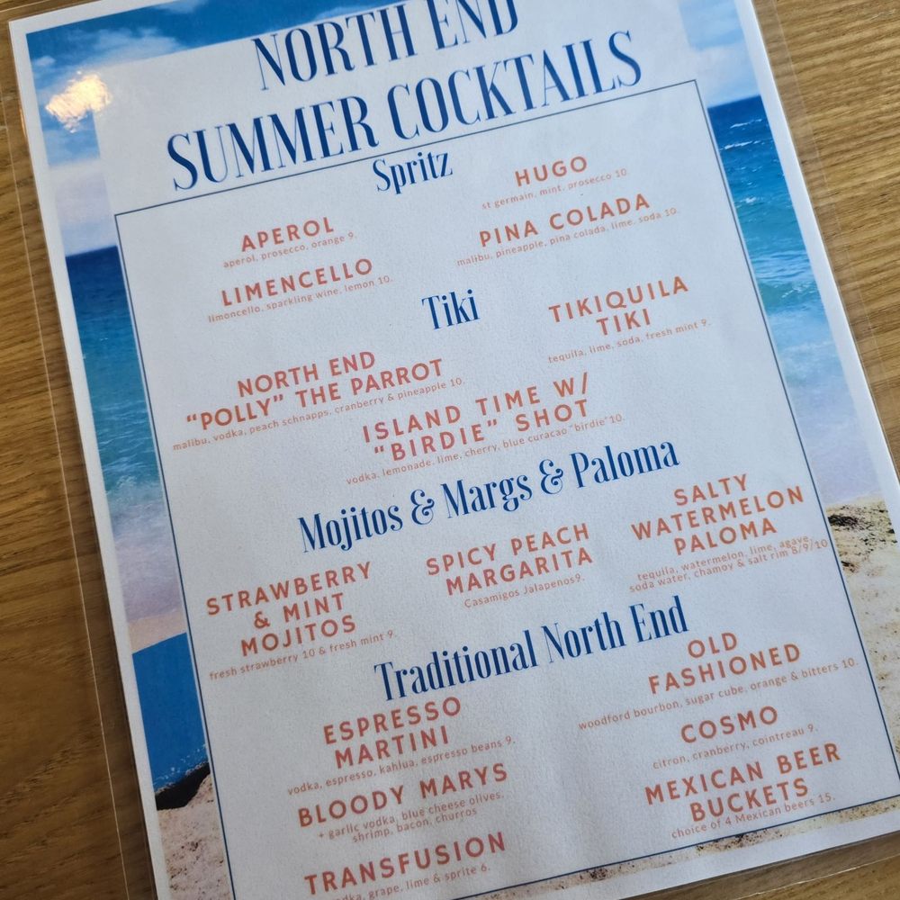 North End Kitchen & Bar - Summer Specials Drink Menu - Bars Near Me - Athens, Ohio